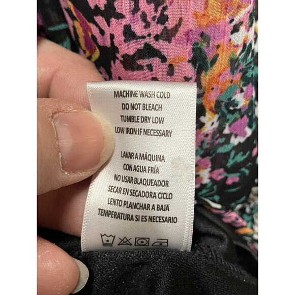 Vince Camuto Dress Woman’s Sz XS Multicolor Floral Lightweight Three Tier Mini - Picture 6 of 13